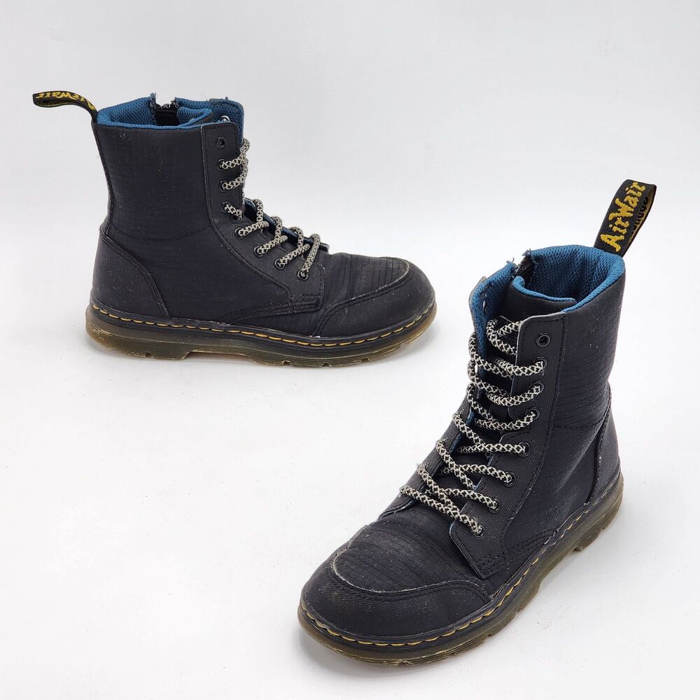 Dr. Martens Combs Cap J Utility Combat Zip Boots Youth Size 2